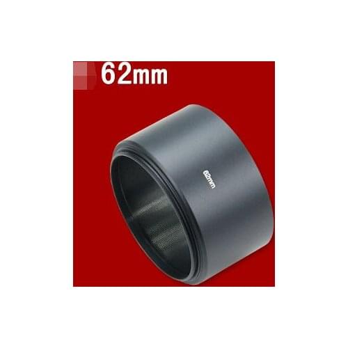Andoer 62mm Lens Hood Long Focus Telephoto Metal Lens Hood Shade for Sony Canon Nikon Olympus Pentax