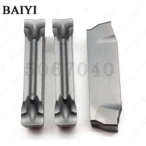 BAIYI Grooving tool MGMN4004-JM ZM2125 MGMN2002-CG ZM2125 grooving carbide inserts CNC metal Cutter lathe tools MGMN blade