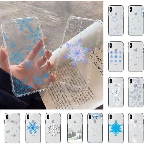MaiYaCa Winter snowflakes Phone Case for iPhone 11 12 pro XS MAX 8 7 6 6S Plus X 5S SE 2020 XR case
