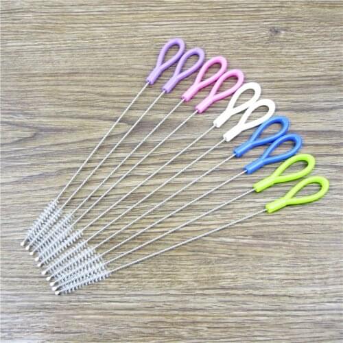Baby Milk Bottle Brush Drink Water Cup Straw Brush Cleaner Tool Color Random Delivery Baby Shower Gift
