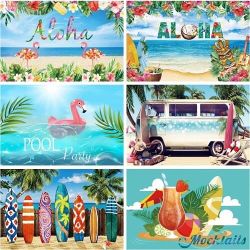 Yeele Summer Mocktails Backdrop Photocall Aloha Pool Party Wine Sea Photography Photographic Background For Baby Photo Studio