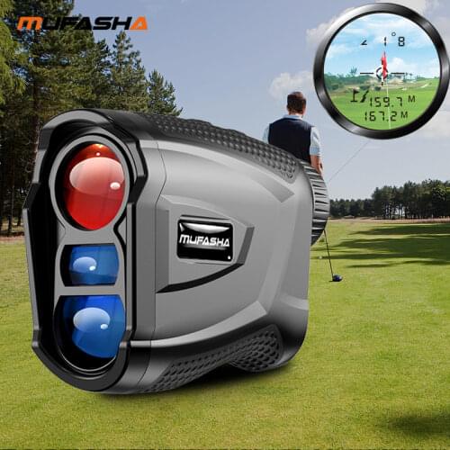 MUFASHA Golf Rangefinder Hunting Serveying Laser Distance Meter Built-in Lithium Battery