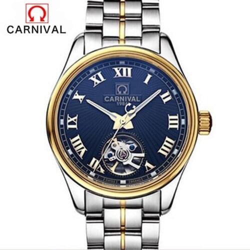 Skeleton Mens Watches Top Brand Automatic Mechanical Watch Sport Waterproof Black Luxury Tourbillon Wrist watch Sapphire Glass
