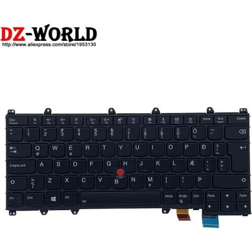 New Original IS Icelandic Backlit Keyboard for Lenovo Thinkpad Yoga 370 20JH 20JJ Laptop 01AV691 01EN402