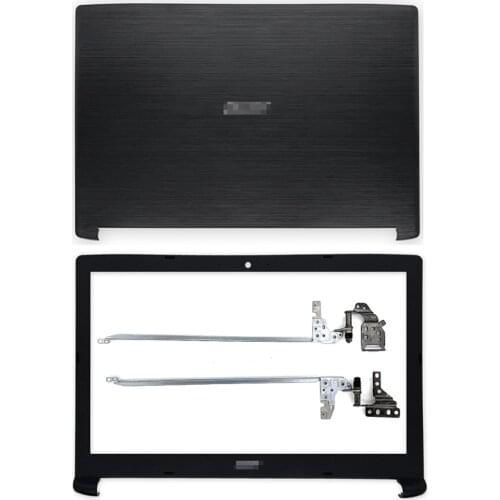 NEW Laptop LCD Back Cover/Front Bezel Cover/Hinges Top Case For Acer Aspire 3 A315-41 A315-41G AB Cover Black