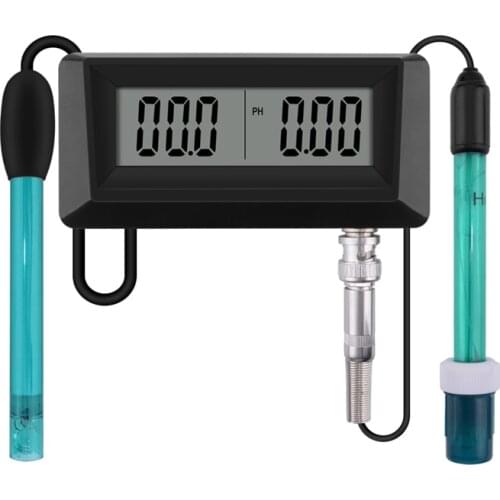 Online PH Salinity Monitor 2in1 Digitial pH Salinity Tester for Aquarium Pool Spa Seawater Horticultural Water Quality Checker