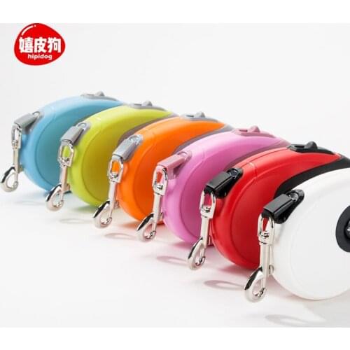 Rubber coated anti slip automatic traction rope dog walking rope pet Teddy traction belt medium sized dog small dog chain