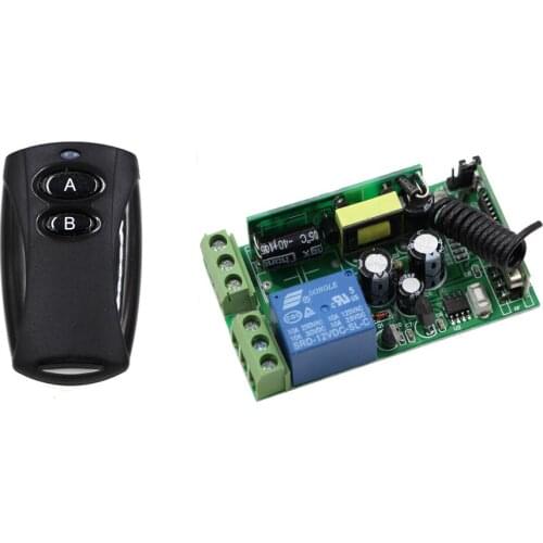AC85-250V Wireless Remote Control Switch Radio Light Switche 1CH Relay Module Receiver Transmitter For LED Lamp Curtain Pump