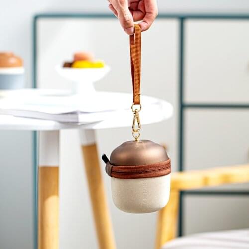 Pinecone Crack Cup Japanese travel tea set one pot one cup portable office tea cup simple