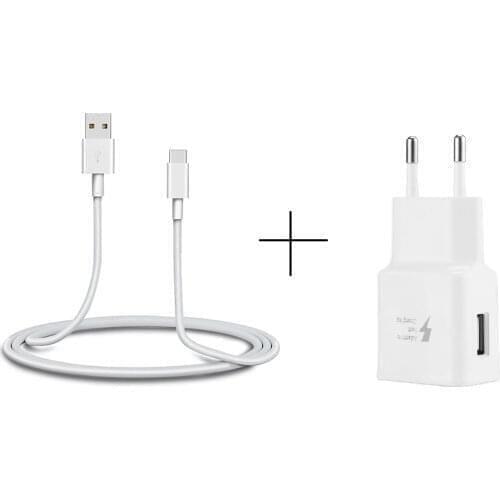 For Samsung Galaxy A21S A12 M31S A02S A52 A32 A42 A41 9V 1.67A Fast Phone Charger Adapter EU Plug Type-c USB Cable Charger