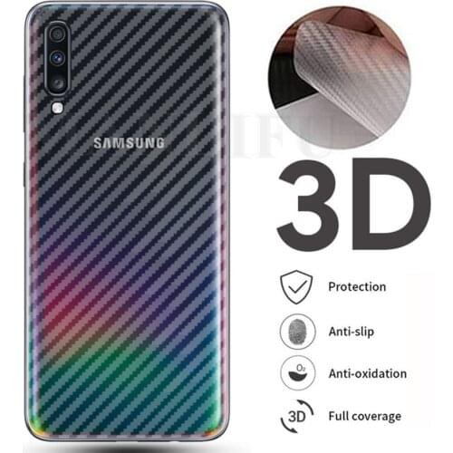5Pcs/lot 3D Carbon Fiber Screen Protector For Samsung Galaxy A50 A70 A51 A71 A31 M31 M51 A52 5G Back Cover Protective Guard Film