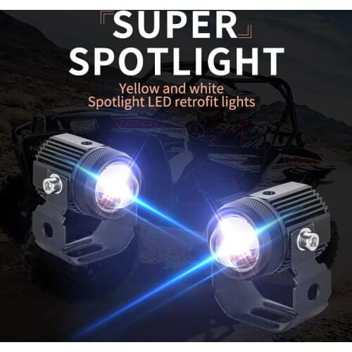 Car Motorcycle bike Headlight bulb LED Projector Lens Double Hi Lo Lamp Driving Spot Fog Lights External MOTO Accessories bulb