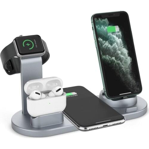 1pc 3In1 Fast Wireless Charger Induction Charging Station for IPhone Huawei Xiaomi Samsung Charging Dock Station for Apple Watch