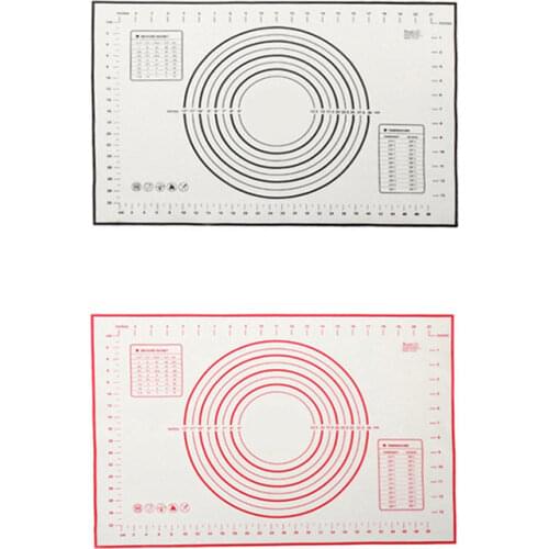 60*40cm large chopping board kneading pad silicone pad rolling pad and dough pad thickened baking pad non-stick pad with Scale