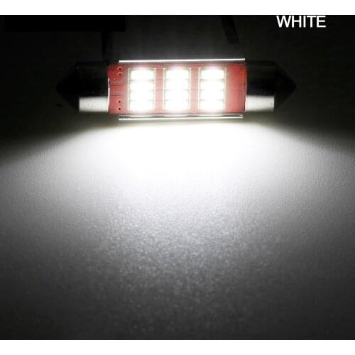 C5W C10W Car Festoon lights Canbus 31mm 36mm 39mm 41mm Auto Bulb Doom Lamp Super Bright 4014 12SMD Car Interior Dome Light White