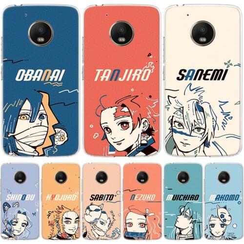 Demon Slayer Kimetsu no Yaiba cute Phone Case for Motorola Moto G8 G7 G6 G5 G4 E6 E5 E4 Power Plus Play One Action Macro Vision