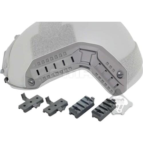 FG Color Tactical Maritime Helmet Rail Set Guide Accessories For Flashlight & Earphone rack
