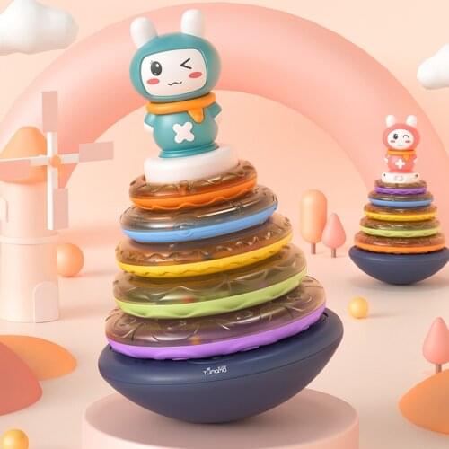Baby Stacking Toys, Soft Ring stacker, for 3 Months to 1 Year, boy&girl