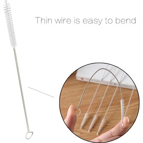 Long Straw Brush Cleaner Tools Drinking Straw Brushes Bendable Cleaning Helper for Multiple Size Straws