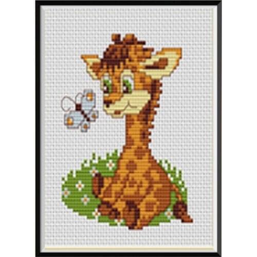 Home decoration 5D diamond painting animal giraffe sticker mosaic flower embroidery pattern craft