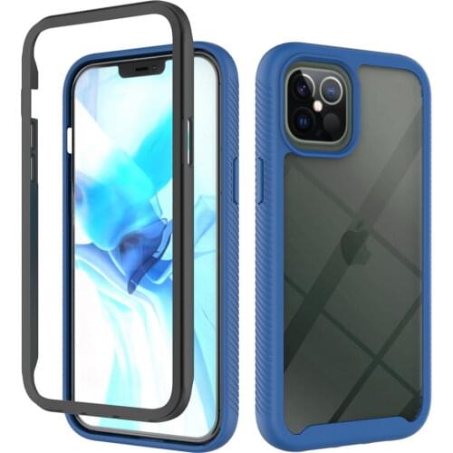 Double protection case for iPhone 12 Pro max mini 11 SE 2020 Hybrid Hard Phone Cover For iPhone XS XR 8 7 6 6S Plus