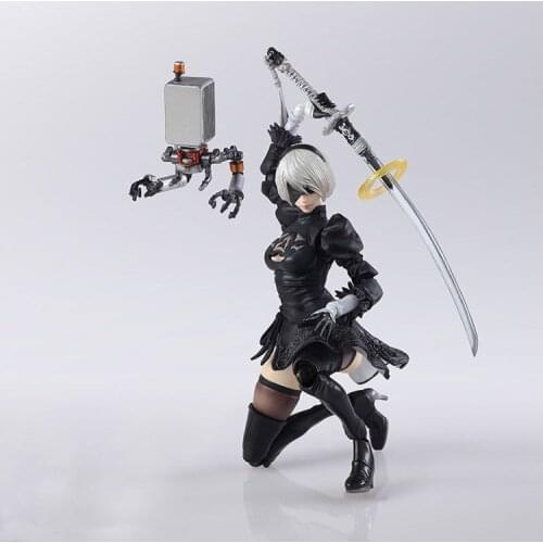 2018 HOT PS4 Game anime figure NieR Automata YoRHa No. 2 Type B 2B Cartoon Toy figma Action Figure Collection Model Doll