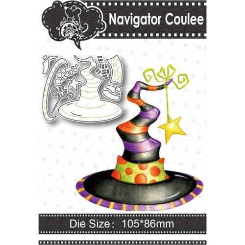 Halloween witch hat metal cutting mold died of novice scrapbook decoration stamps and mold craft supplies 2021 new