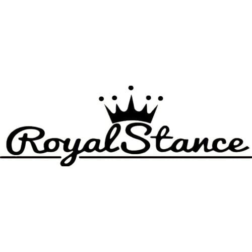 Interesting Crown Patten Letter Print Royal Stance Car Sticker Decals Waterproof Window KK Vinyl PVC 38cm X 12cm