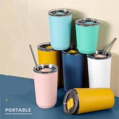 Stainless Steel Coffee Thermal Cup 360/460/560ml Thermos Travel Mug Insulated Vacuum Flasks For Car Outdoor Portable