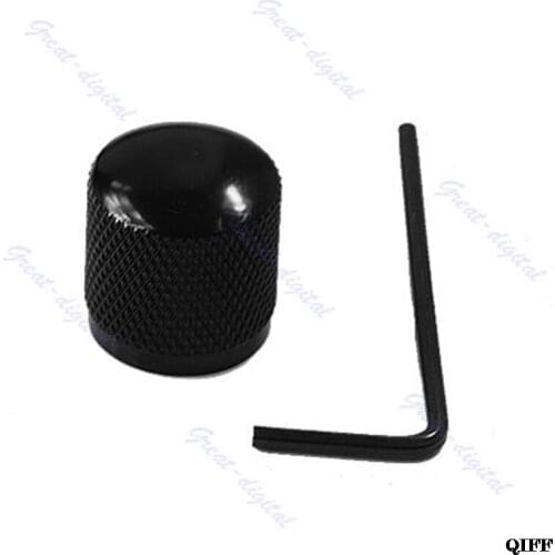 Knob Button Tone Volume Control Dome Knob For TL LP Guitar Bass Parts Metal Black MAR28