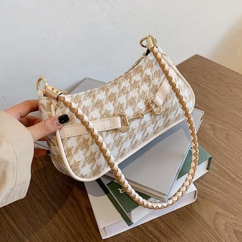 NEW Womens Small Square Bag 2021 Tote Ladies Brief Handbags Purse Female Shoulder Bag Casual Fashion Girls Underarm Package