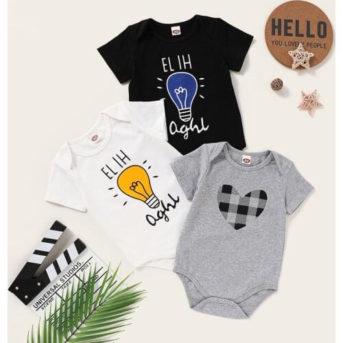 MUABABY Summer Bodysuits For Babies