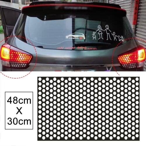Car Taillight Sticker Car Styling Honeycomb Tail Light Decorative Stickers Decals Fit for All Car Models Car Accessories