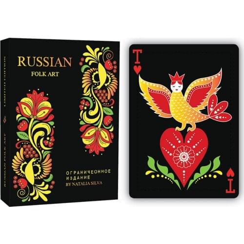 New Russian Folk Art Playing Cards Playing Cards 88*63mm Paper Cards Magic Poker Card Magic Trick Collection Card