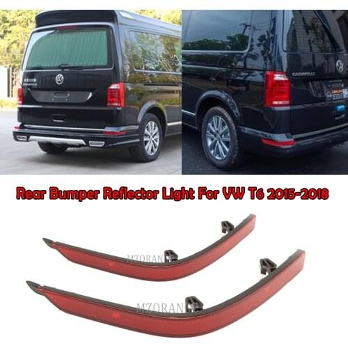 MZORANGE Rear Bumper Reflector Light For VW T6 Tranporter Multivan 15-18 For Caravelle 2016+ up Fog Lamp Rear Foglights