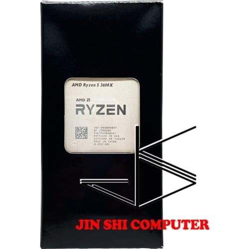 AMD Ryzen 5 3600X R5 3600X 3.8 GHz Six-Core Twelve-Thread CPU Processor 7NM 95W L3=32M 100-000000022 Socket AM4 new but no fan