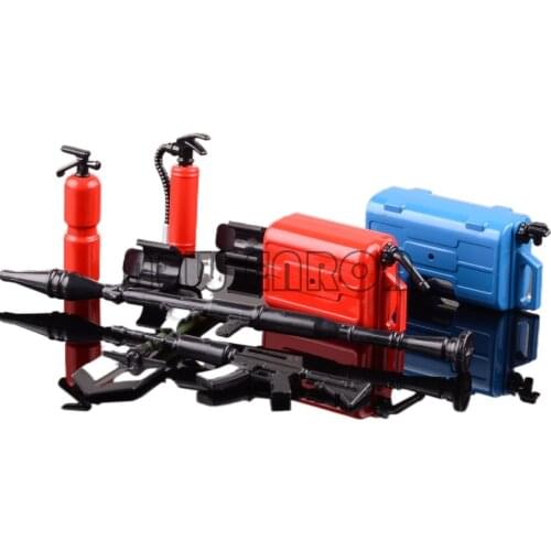 Rifle Mortar Gun+Fuel Tank+Fire Extinguisher Shovel Set 1/10 AX-200081:10 For Axial SCX10 D90 NEW ENRON 1:10