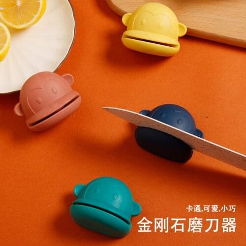 Sharpener Kitchen Gadget Cartoon Color Whetstone Household Manual Quick Diamond
