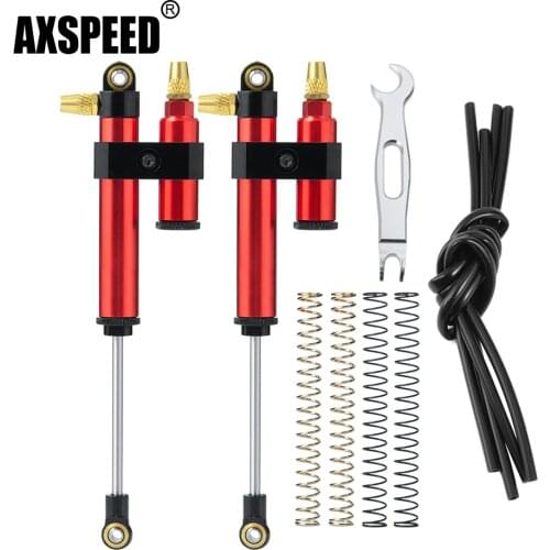 AXSPEED 90/100/110/120mm Piggyback Internal Spring Shocks for Axial SCX10 Wraith D90 1/10 RC Crawler Car Replacement Parts