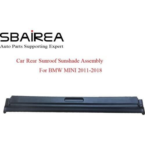 SBAIREA Rear Car Sunroof Shade Cover Assembly For MINI R55 R56 R60 Black Electric Sun Shade Curtain