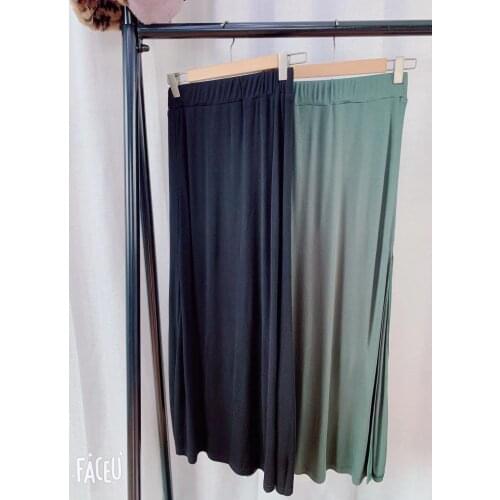 2019 New cotton High Waist Split Side Black Skirt Women Sexy Long Solid Skirts Womens Summer Skirt Girls High Waist Straight