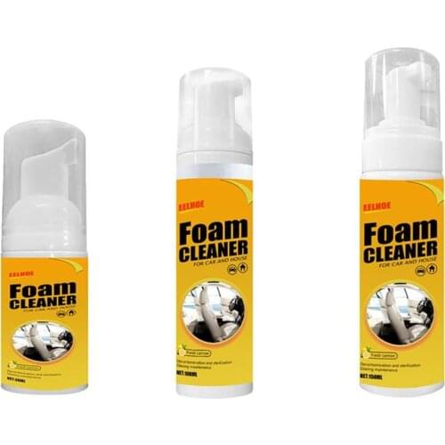 150 Car Interior Cleaning Foam Cleaner Car Seat Interior Car Cleaner Auto Leather Clean Wash Maintenance Surfaces Foaming Agent