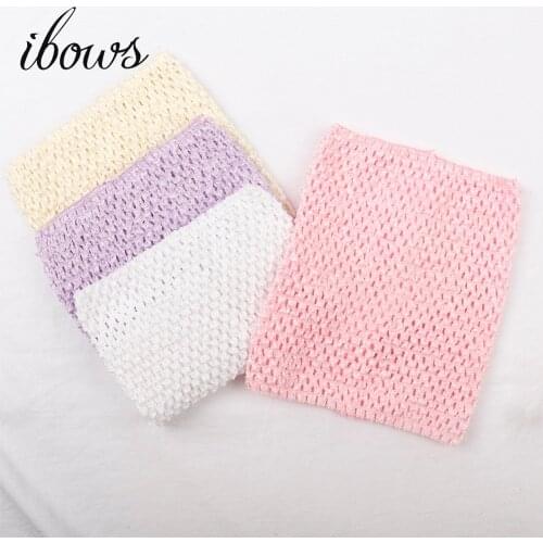 20*23cm TuTu Tube Tops 9inches Girl Elastic Crochet Chest Wrap Handmade Knit Fabric Girls DIY Pettiskirt Skirt Dress Accessories