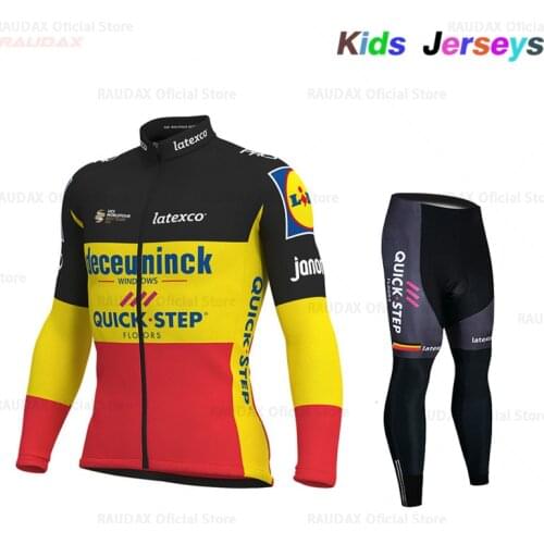2020 Spring/autumn Boys Breathable Kid Cycling Jersey Quick Dry Long Sleeve Ropa Ciclismo Bicycle Clothes Childrens Long Jersey