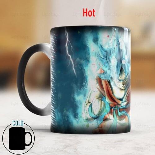 2022 Blue Hair Kung Fu Coffee Mug 11oz Magic Ceramic Color Changing Mugs Cup New Year Christmas Gift Mug