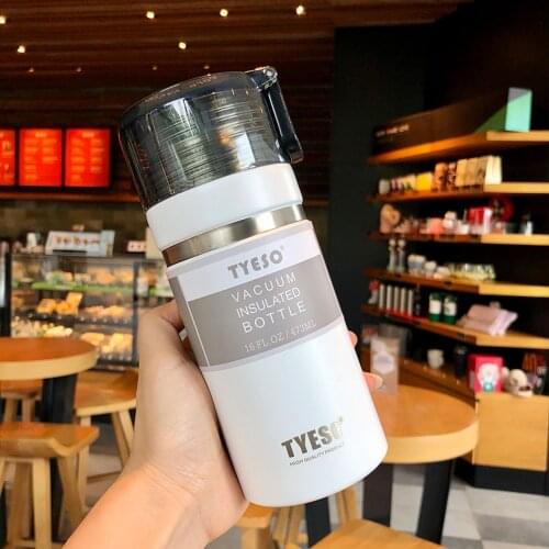 473/710ML Stainless Steel With Lid Straw Coffee Cup Wine Tumblers Mugs Double Wall Vacuum Insulated Cup Water Bottle
