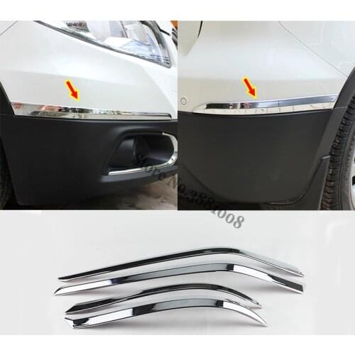 ABS For Suzuki SX4 S-Cross 2014 2015 2016 2017 2018 Accessories Car Front+Rear Bumper Body side protect Strips Cover Trim