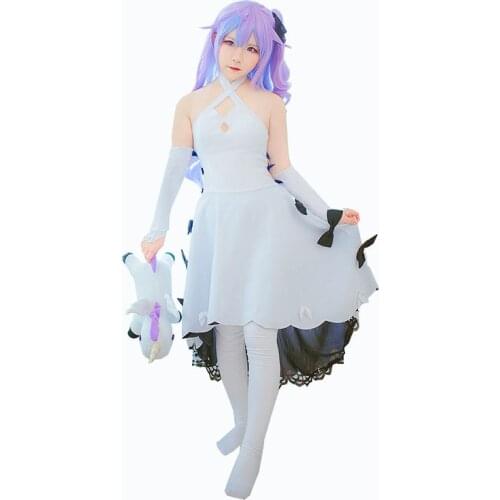 Azur Lane Takao and Atago Uniform Women Skirt Lady White Battleframe Unicorn Cosplay Costume Azur Lane Dresses Cosplay