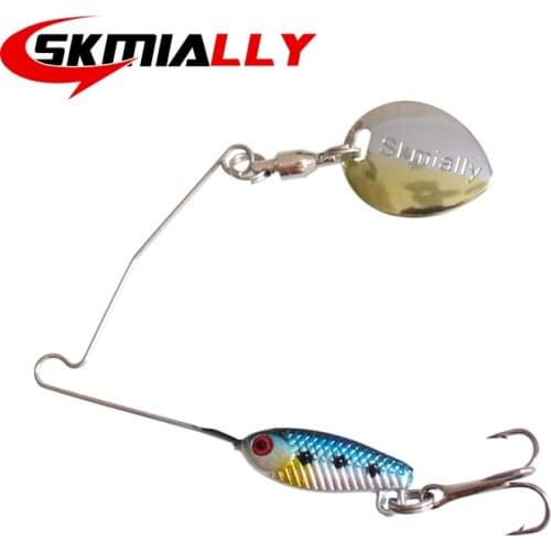 Skmially Spinnerbait Black Large Mouth Bass Fish Metal Bait Sequin Beard Pike Fishing Tackle Rubber Jig Soft Fishing Lure 4g5g9g