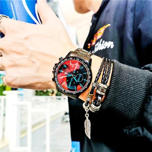 Casual Sport Watches for Men Top Brand Luxury Military Leather Wrist Watch Man Clock Fashion Quartz Wristwatch Montre Homme